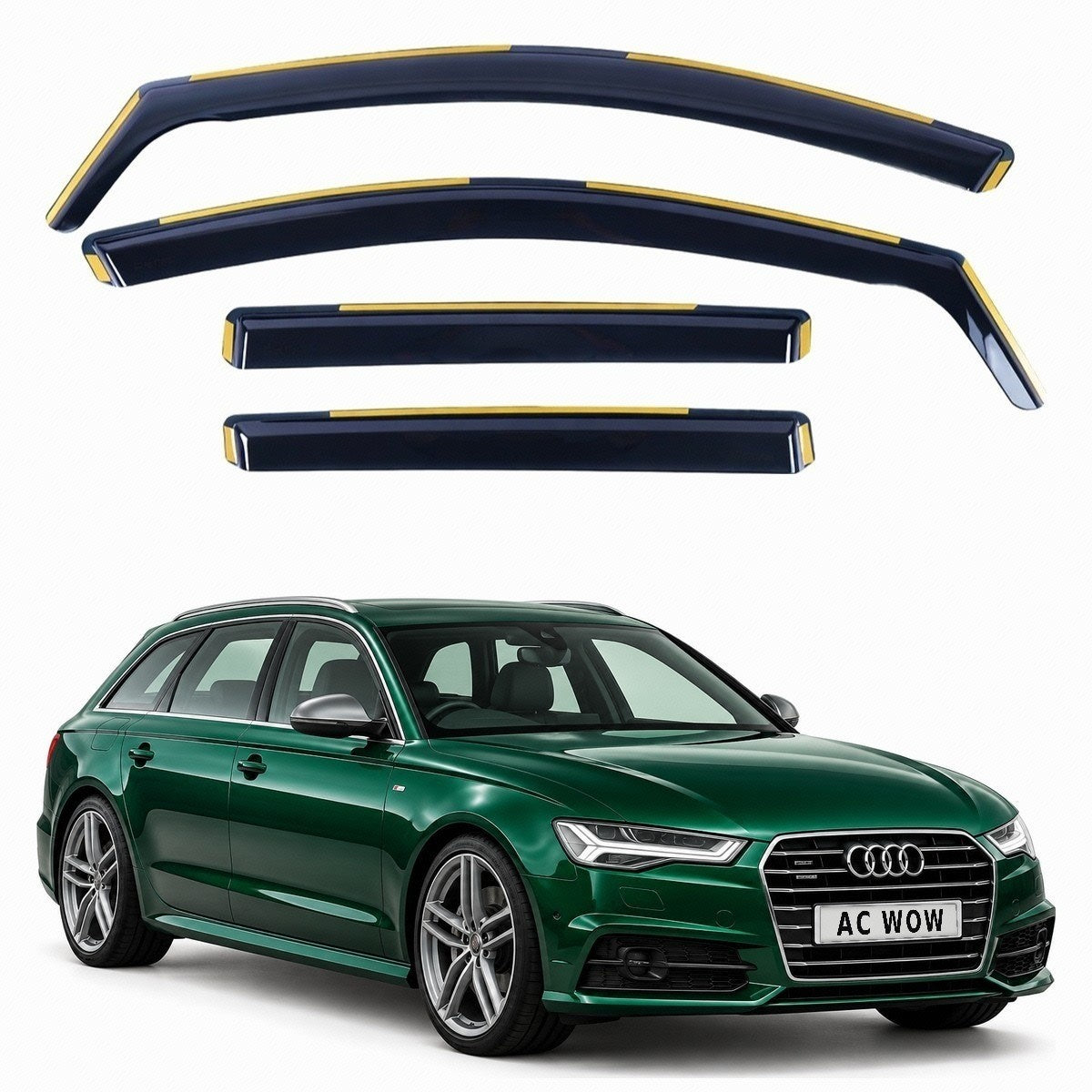 In-channel wind deflectors for Audi A6 S6 RS6 Avant C7 2012–2018 – AC Wow Shop