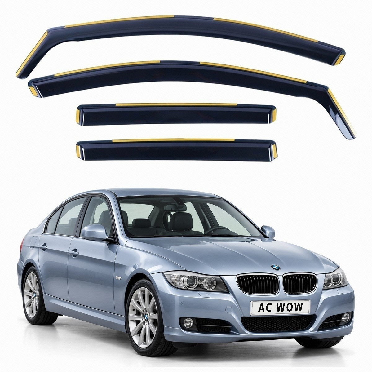 In-channel wind deflectors for BMW 3 Series (E90) 2004–2013 – AC Wow Shop