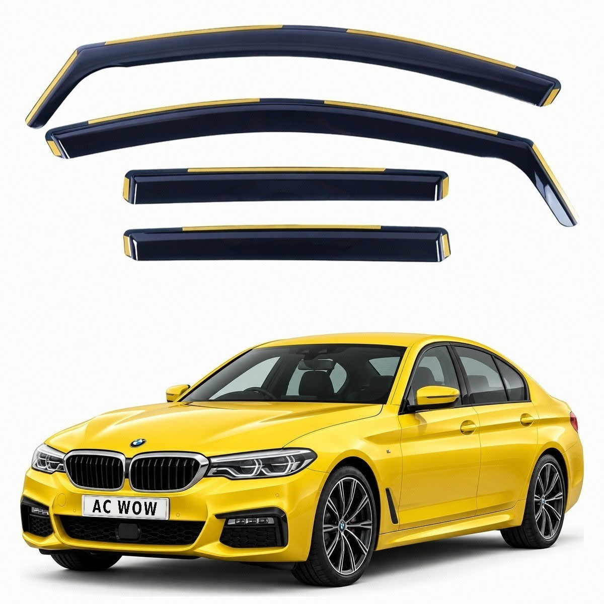 In-channel wind deflectors for BMW 5 Series G30 2017–2023 – AC Wow Shop
