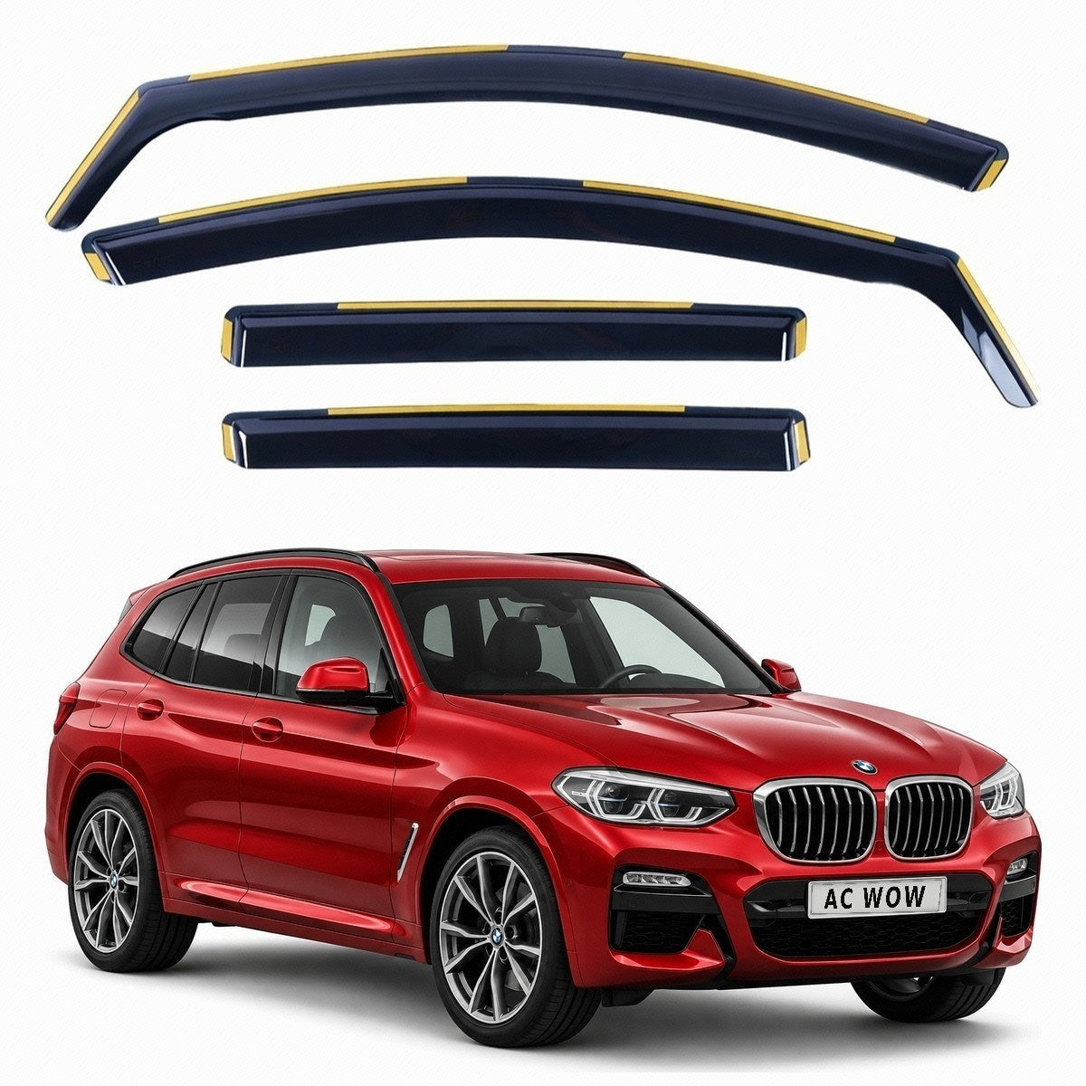 In-channel wind deflectors for BMW X3 (G01) 2017–2023 – AC Wow Shop
