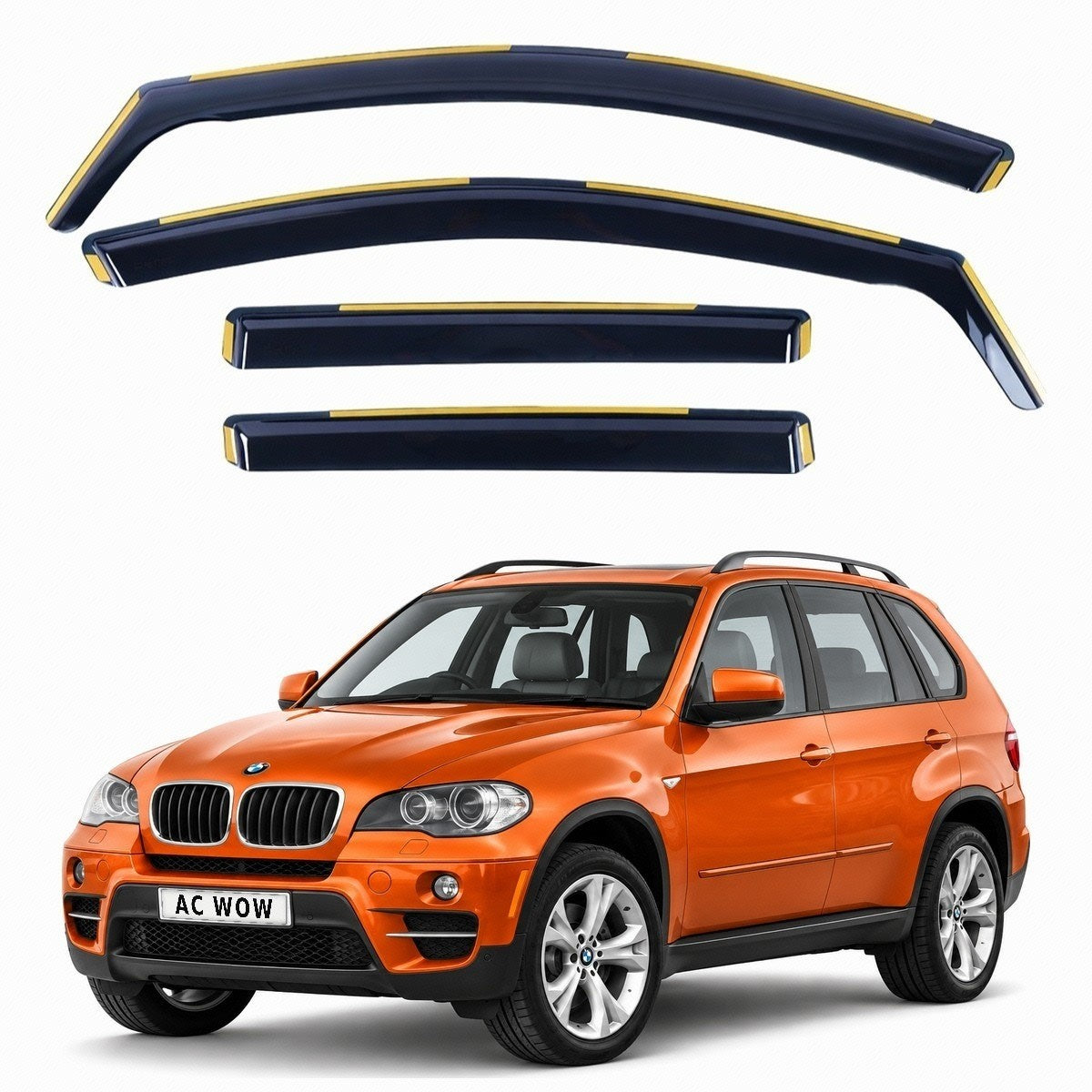 In-channel wind deflectors for BMW X5 (E70) 2007–2013 – AC Wow Shop