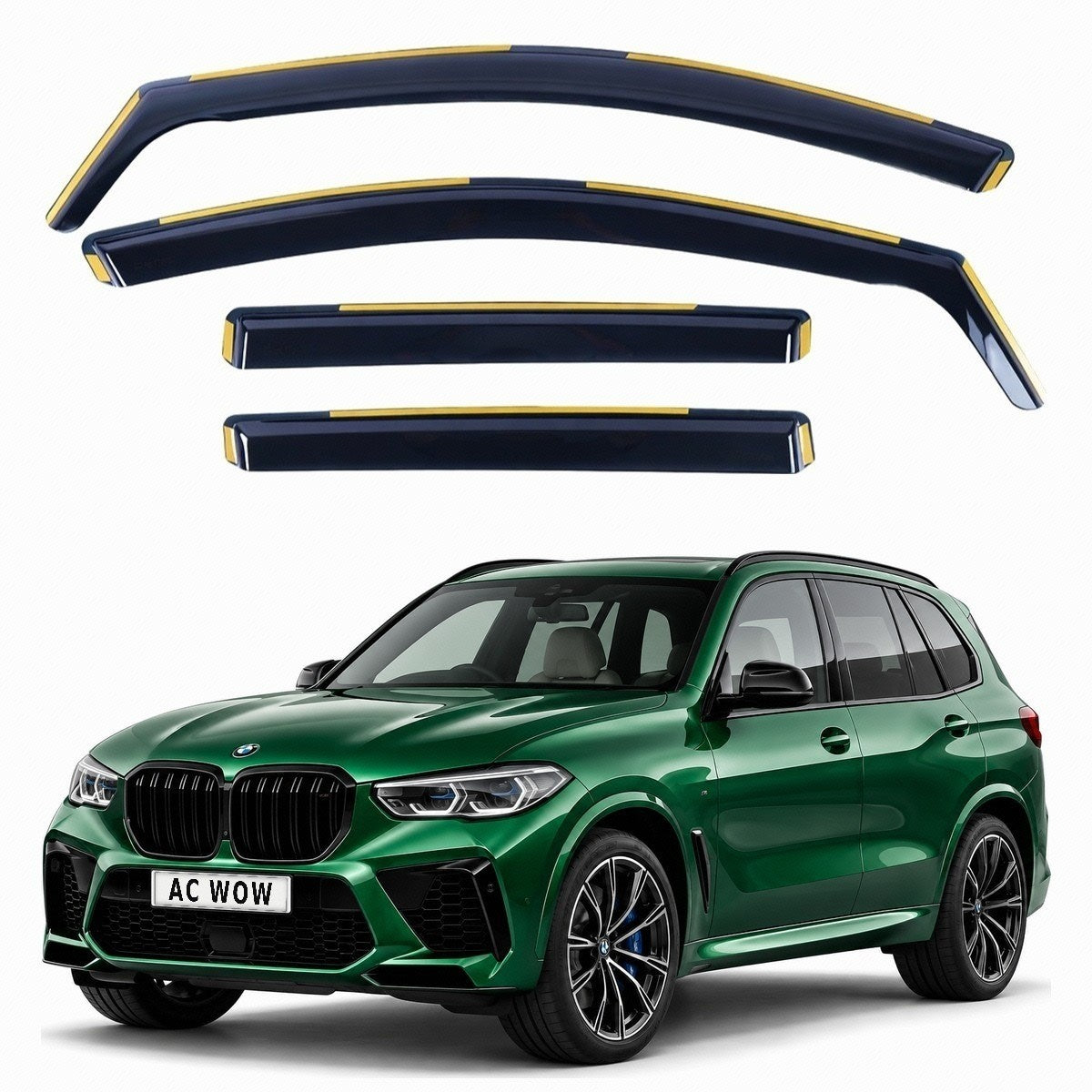 In-channel wind deflectors for BMW X5 (G05/G18/F95) 2018–2025 – AC Wow Shop
