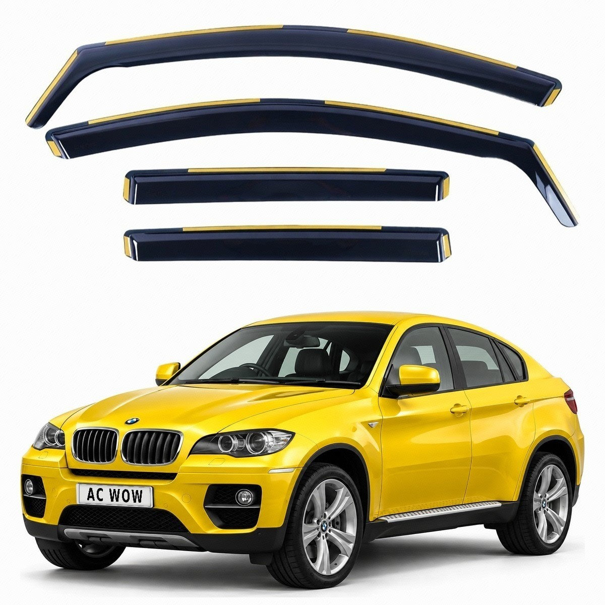 In-channel wind deflectors for BMW X6 (E71) 2008–2014 – AC Wow Shop