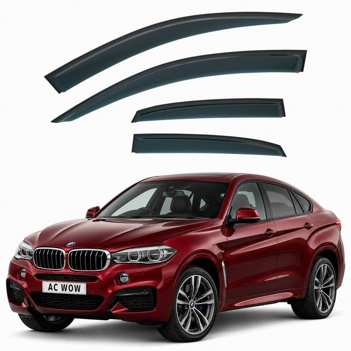 Stick-on wind deflectors for BMW X6 Mk2 (F16) 2014–2019 – AC Wow Shop