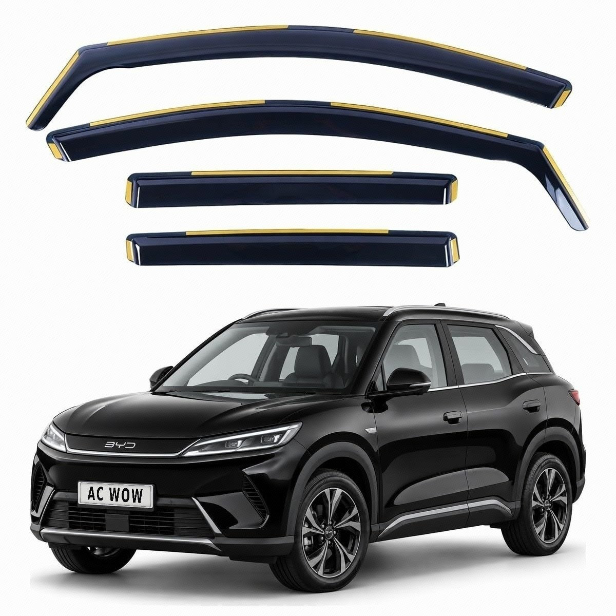 In-channel wind deflectors for BYD Atto 2 2024–2027 – AC Wow Shop