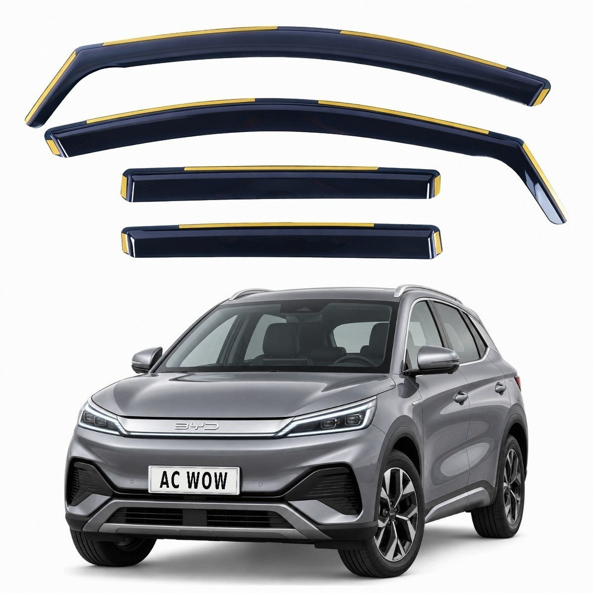 In-channel wind deflectors for BYD Atto 3 2022–2026 – AC Wow Shop