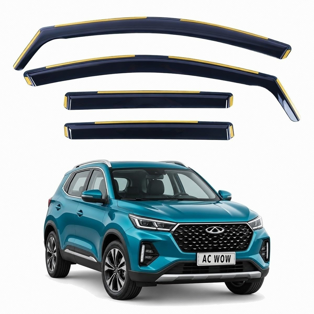 In-channel wind deflectors for Chery Tiggo 4 2018–2027 – AC Wow Shop
