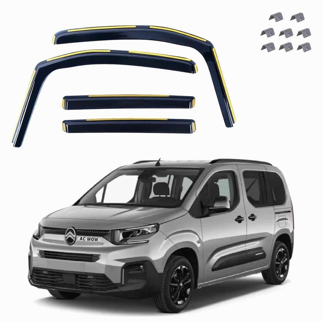 In-channel wind deflectors for Citroen Berlingo (Mk3) 2018–2026 – AC Wow Shop
