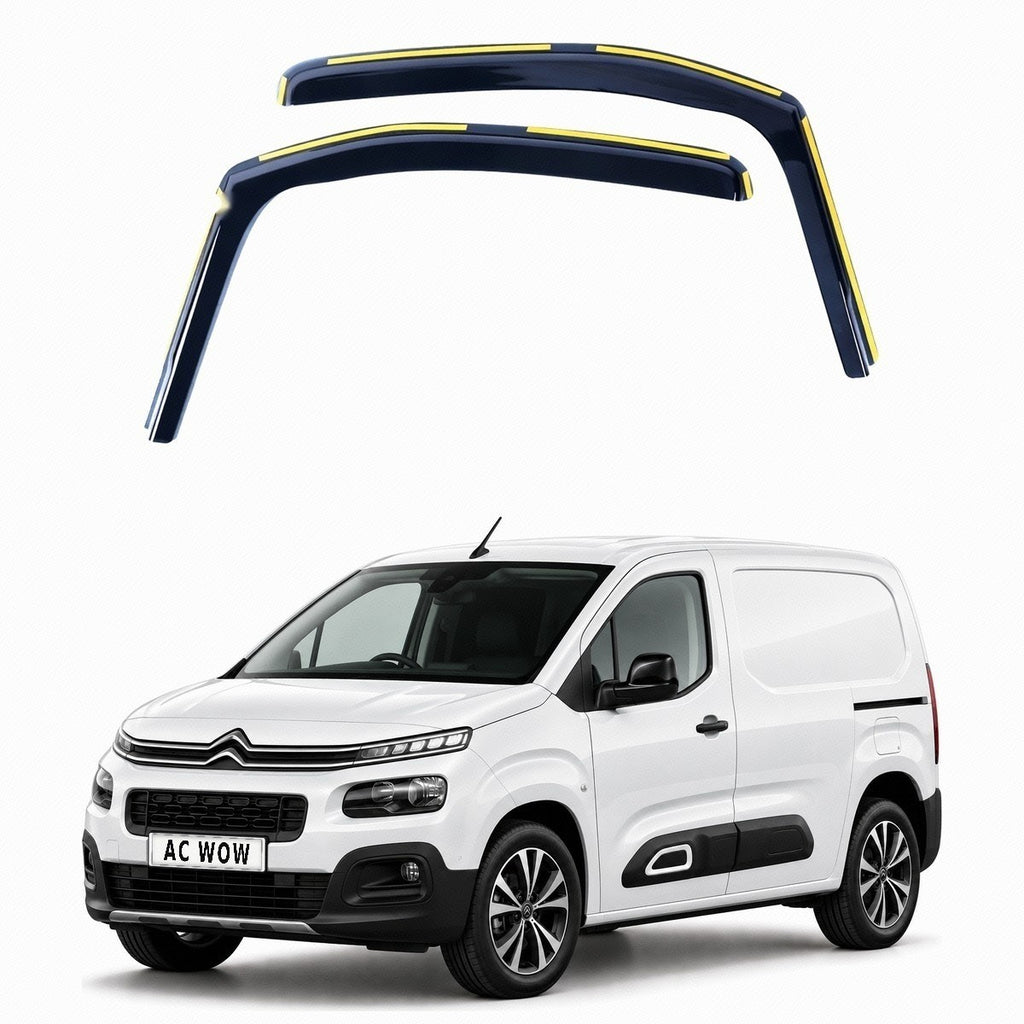 In-channel wind deflectors for Citroen Berlingo Mk3 (K9) 2018–2026 – AC Wow Shop