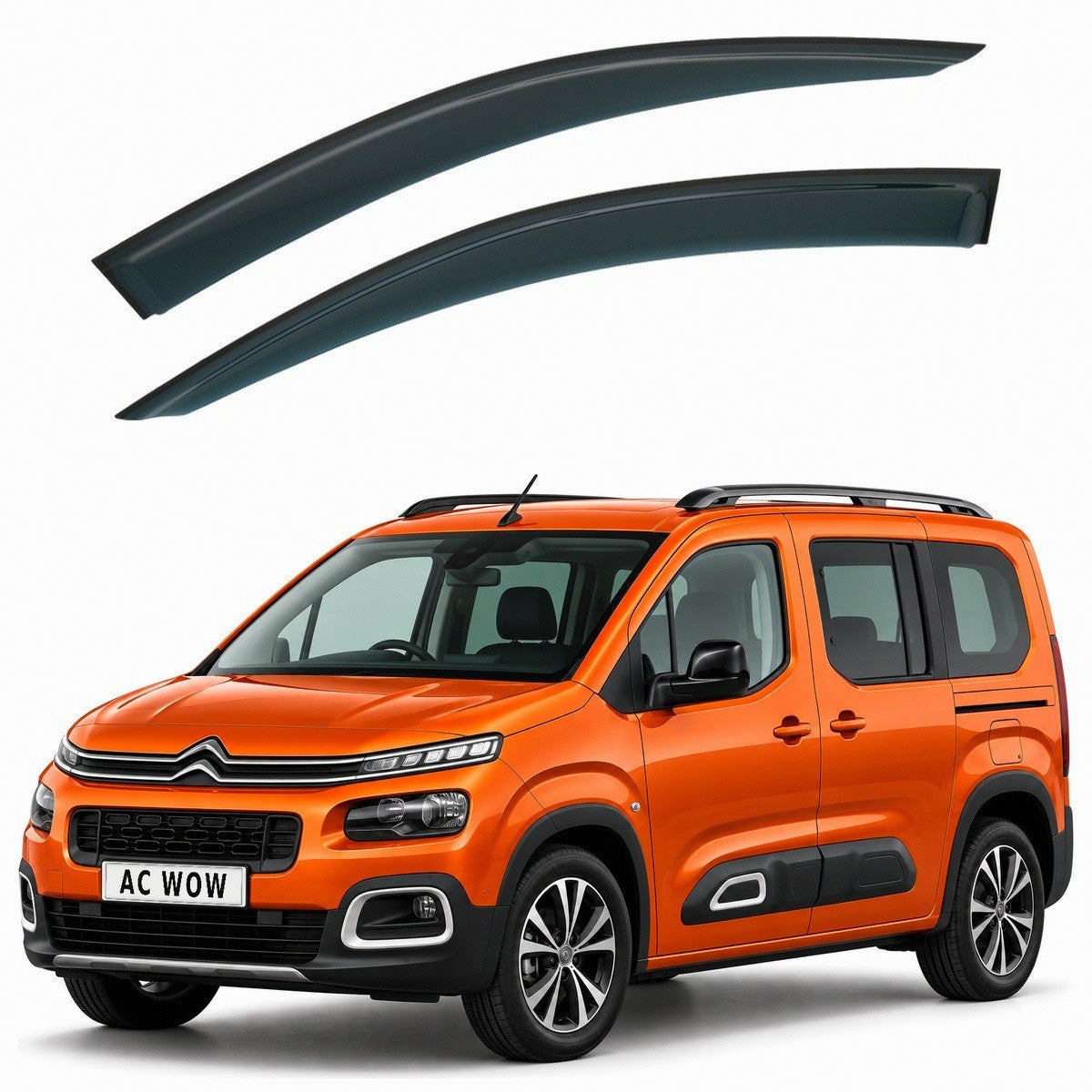 Stick-on wind deflectors for Citroen Berlingo Mk3 (K9) 2018–2026 – AC Wow Shop