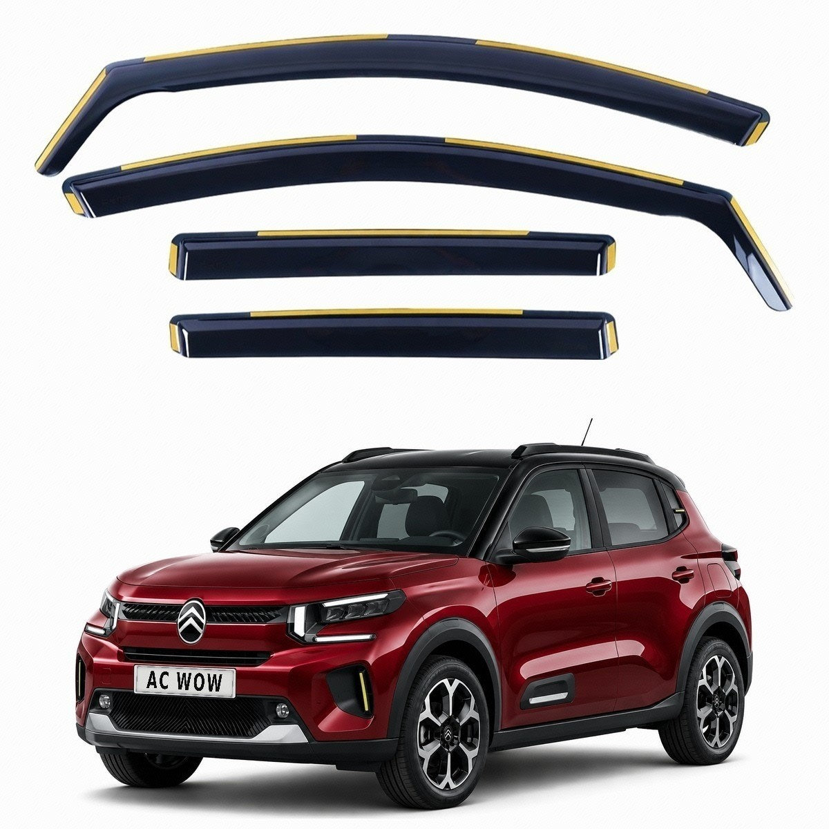 In-channel wind deflectors for Citroen C3 Mk4 / e-C3 2024–2027 – AC Wow Shop