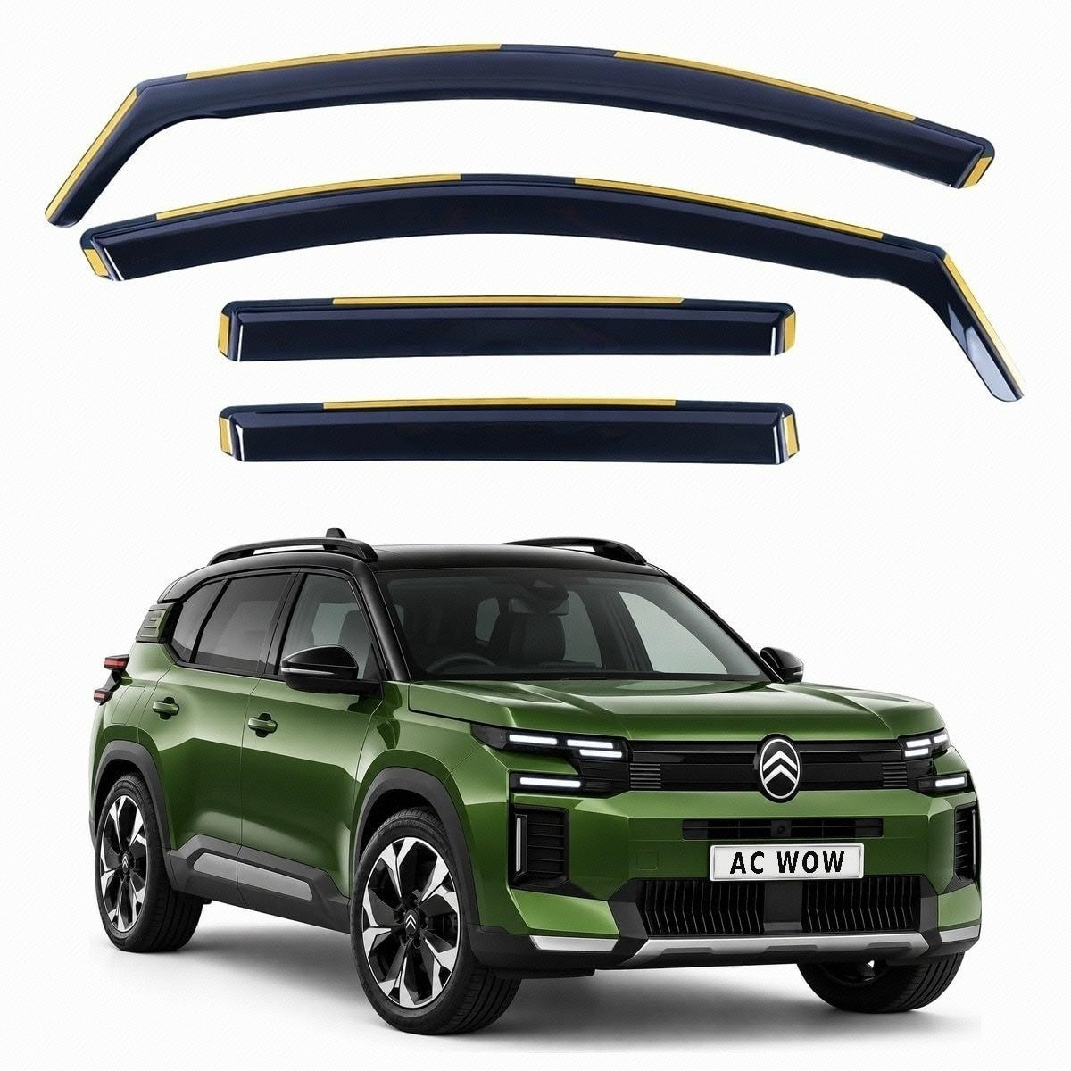In-channel wind deflectors for Citroen C5 Aircross Mk2 2025–2027 – AC Wow Shop