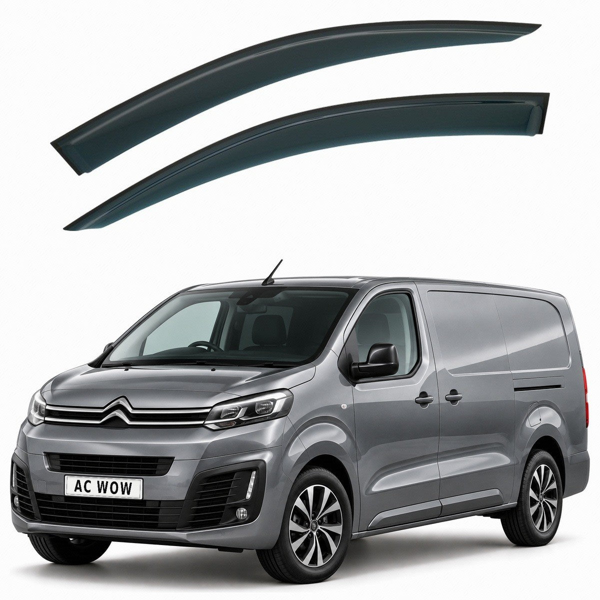 Stick-on wind deflectors for Citroen Dispatch Mk3 2016–2026 – AC Wow Shop