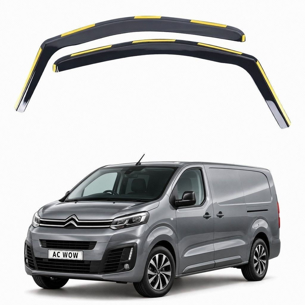In-channel wind deflectors for Citroen Dispatch Mk3 2021–2026 – AC Wow Shop