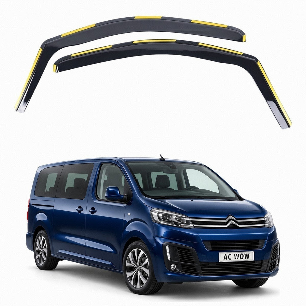 In-channel wind deflectors for Citroen SpaceTourer Mk1 2016–2026 – AC Wow Shop