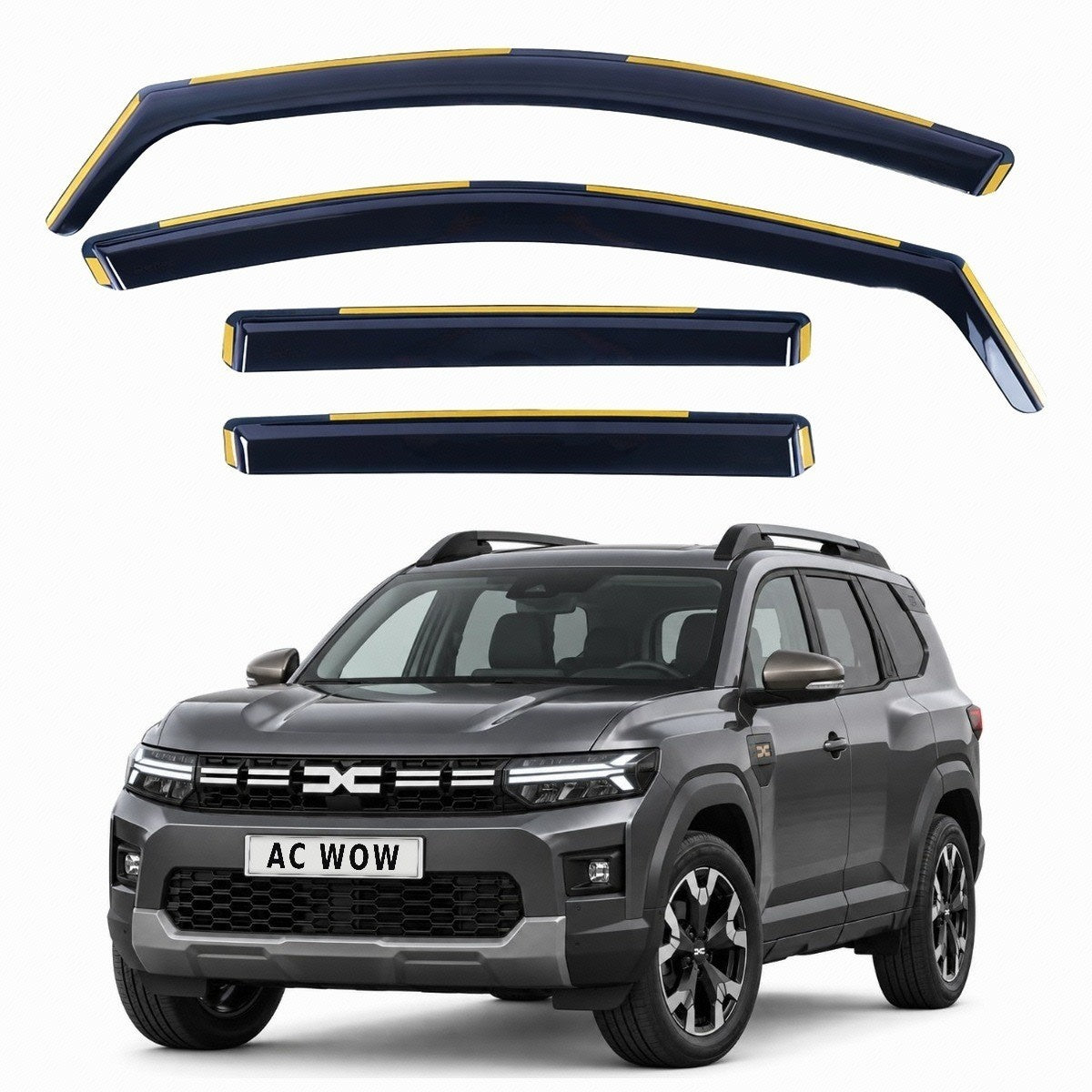 In-channel wind deflectors for Dacia Bigster 2025–2026 – AC Wow Shop