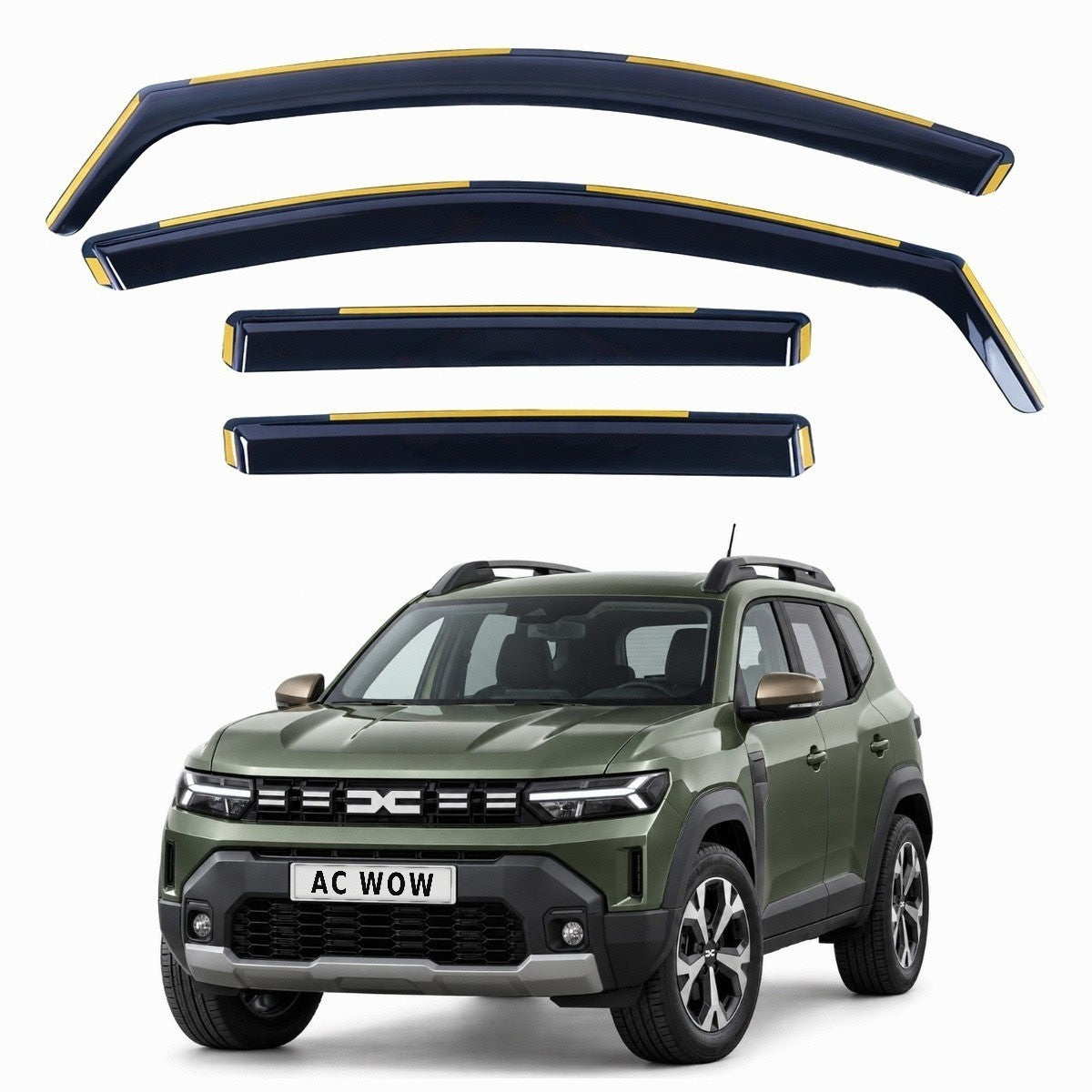 In-channel wind deflectors for Dacia Duster III Mk3 2024–2026 – AC Wow Shop