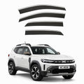 Stick-on chrome trim wind deflectors for Dacia Duster Mk3 2024–2027 – AC Wow Shop