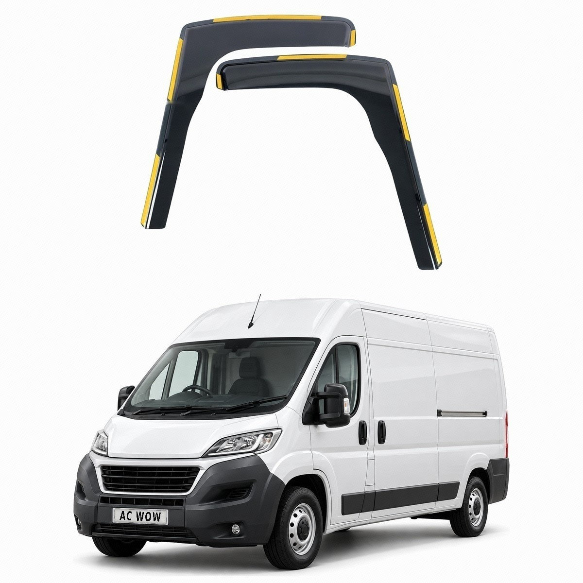 In-channel wind deflectors for Fiat Ducato Mk3 2006–2026 – AC Wow Shop