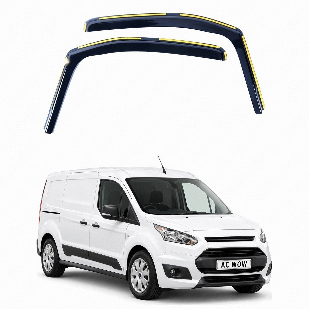 In-channel wind deflectors for FORD Transit Connect 2013–2020 – AC Wow Shop