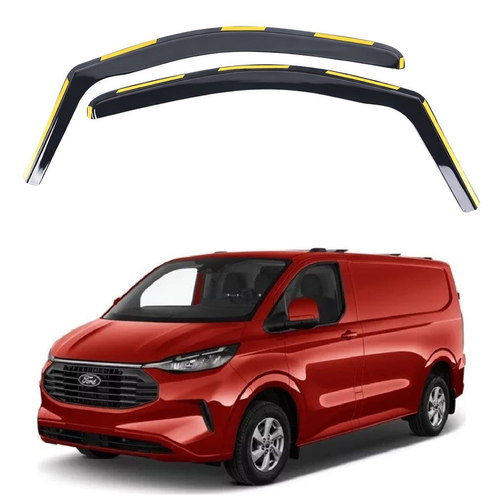 In-channel wind deflectors for Ford Transit Custom II / Tourneo Custom 2024–2027 – AC Wow Shop