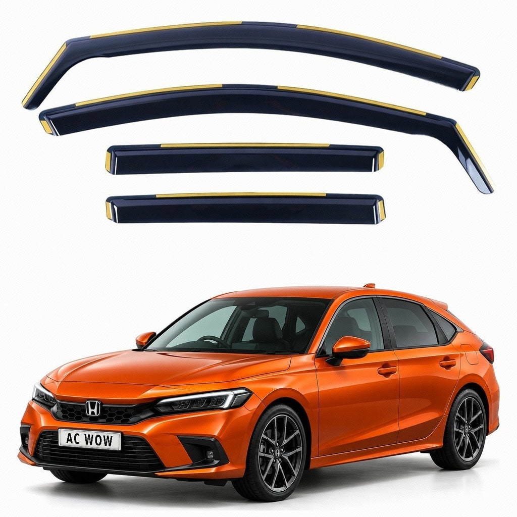 In-channel wind deflectors for Honda Civic Mk11 5-door 2022–2026 – AC Wow Shop