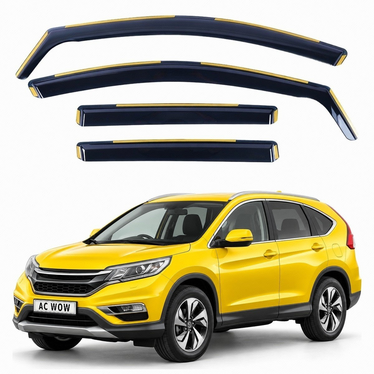 In-channel wind deflectors for Honda CR-V Mk4 2013–2018 – AC Wow Shop
