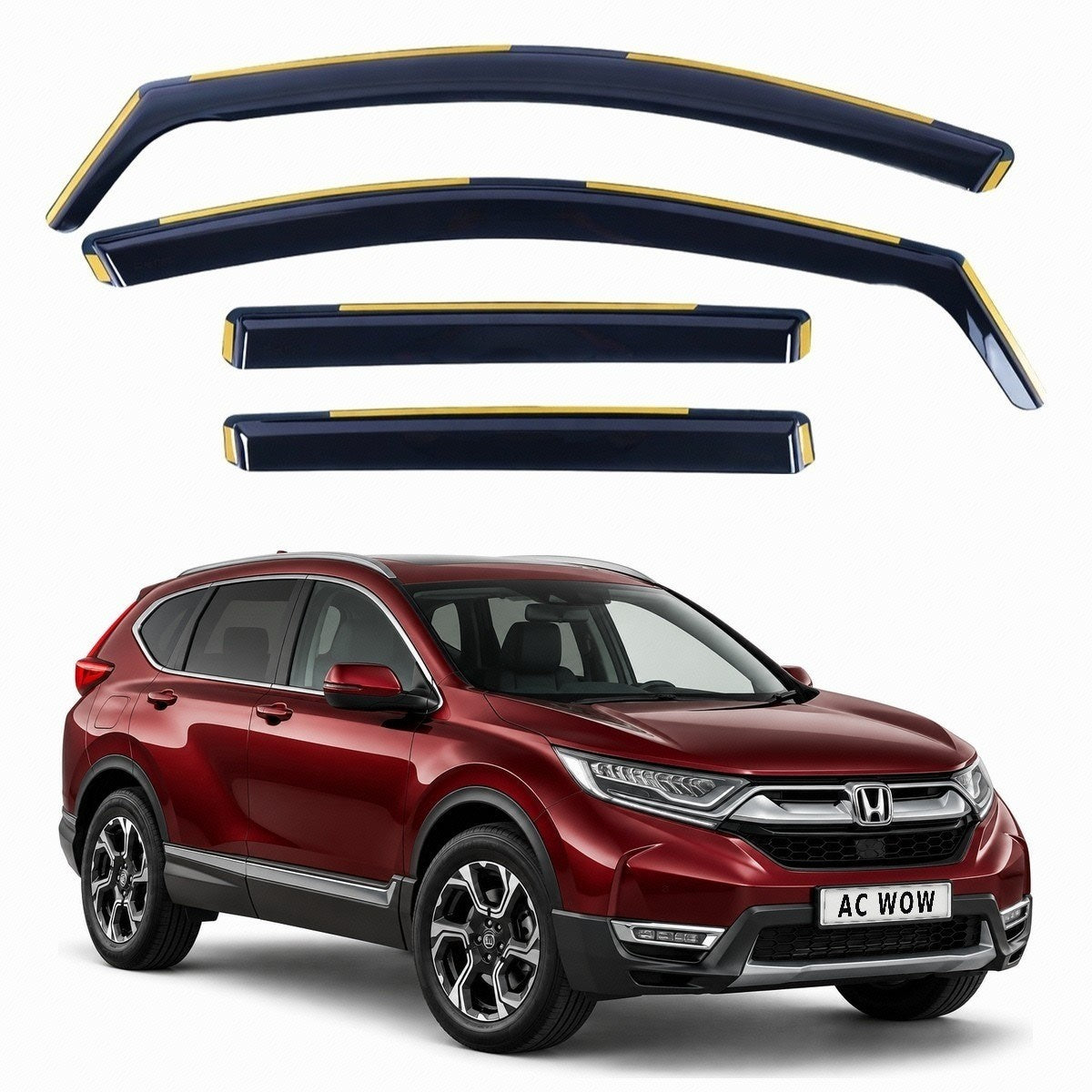 In-channel wind deflectors for Honda CR-V Mk5 2019–2023 – AC Wow Shop