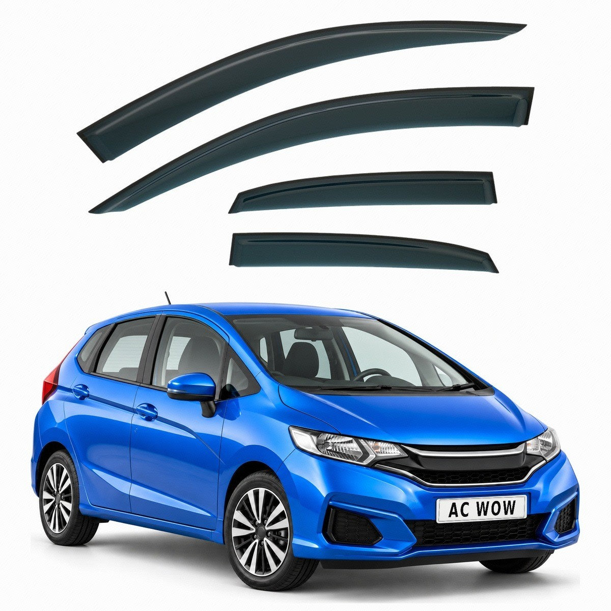 Stick-on wind deflectors for Honda Jazz Mk3 (GK) 2015–2020 – AC Wow Shop