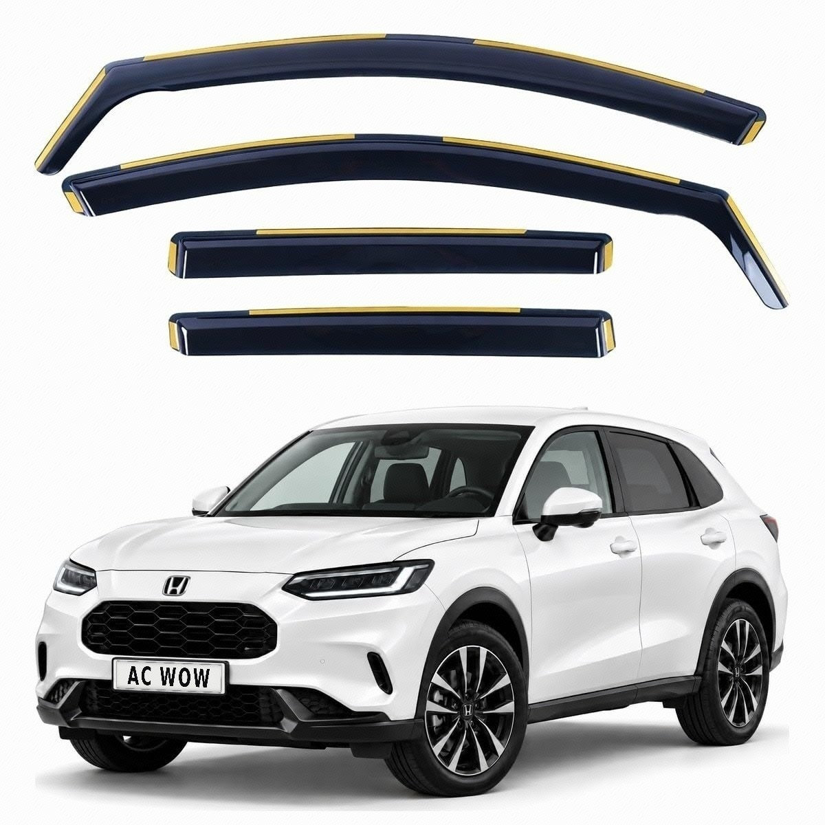 In-channel wind deflectors for Honda ZR-V 2023–2027 – AC Wow Shop