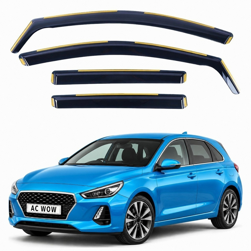 In-channel wind deflectors for Hyundai i30 Mk3 (PD) 2016–2025 – AC Wow Shop