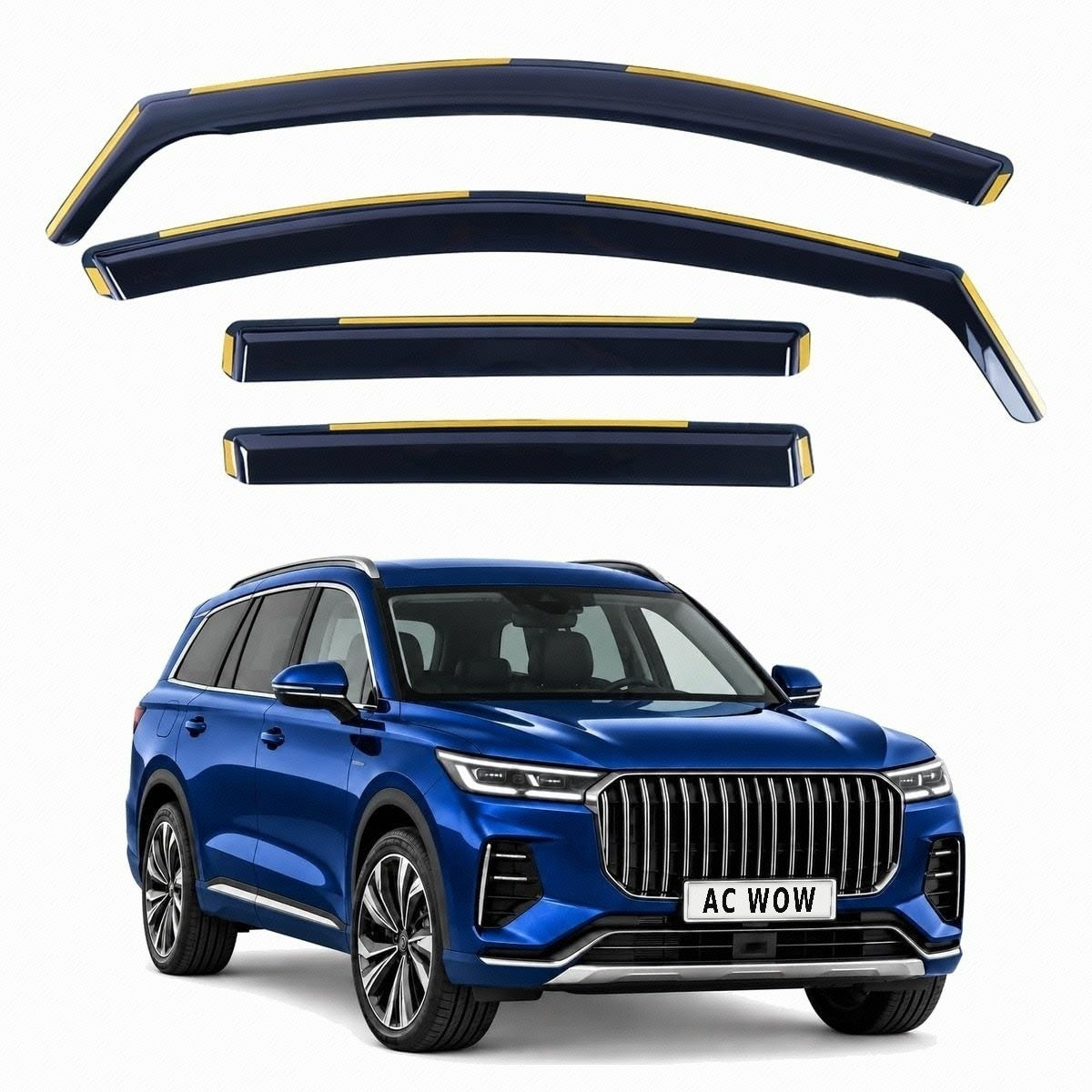 In-channel wind deflectors for Jaecoo 8 2025–2027 – AC Wow Shop