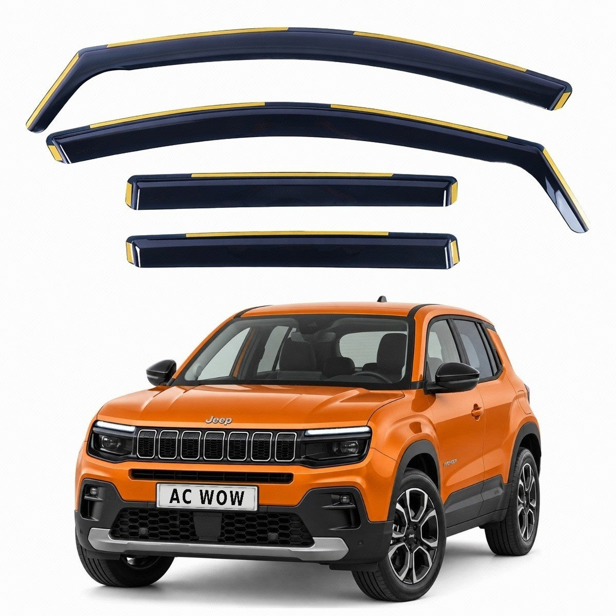 In-channel wind deflectors for Jeep Avenger 2023–2026 – AC Wow Shop