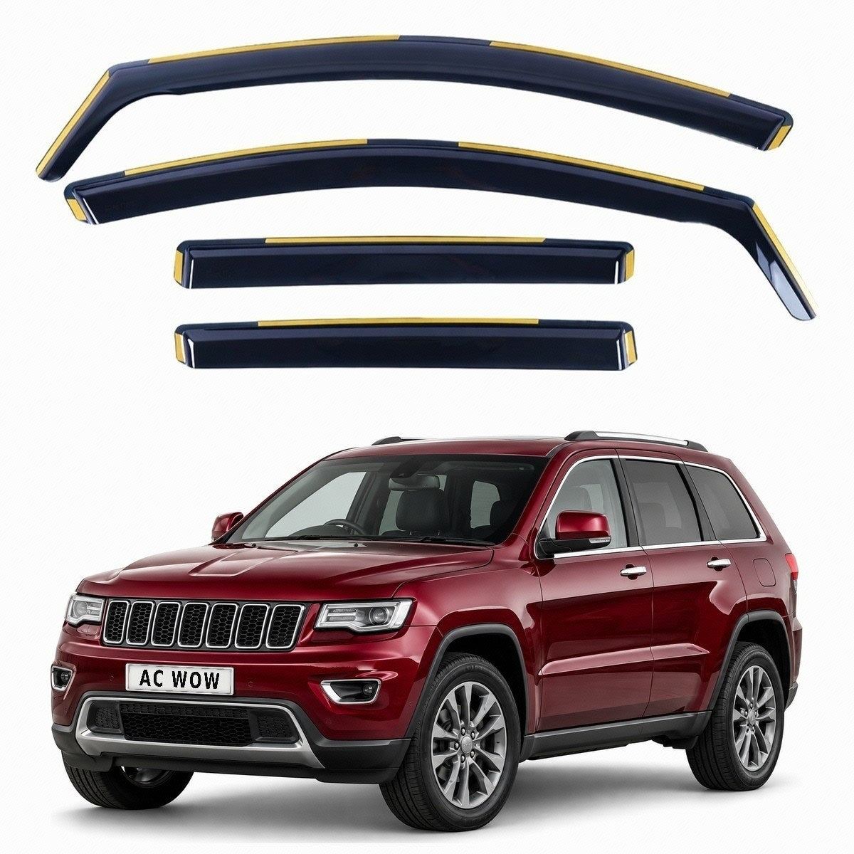 In-channel wind deflectors for Jeep Grand Cherokee WK2 2011–2021 – AC Wow Shop