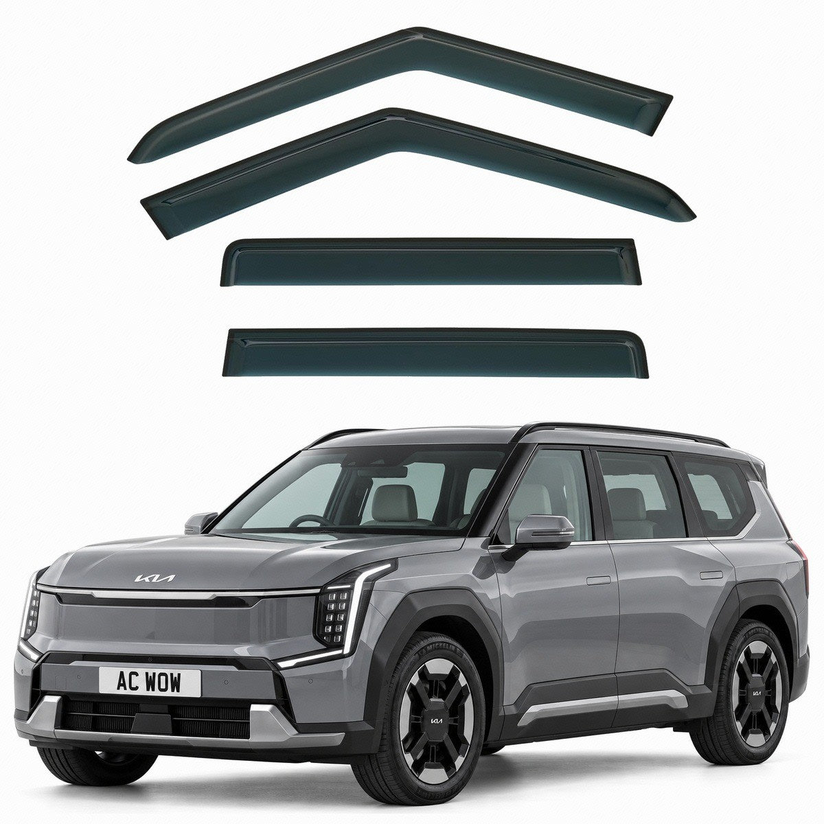 Stick-on wind deflectors for Kia EV9 2023–2027 – AC Wow Shop