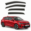 Stick-on chrome trim wind deflectors for Kia K4 2025–2027 – AC Wow Shop