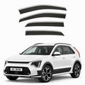 Stick-on chrome trim wind deflectors for Kia Niro Mk2 (SG2) 2022–2026 – AC Wow Shop