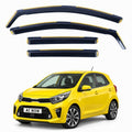 In-channel wind deflectors for Kia Picanto Mk3 (JA) 2017–2025 – AC Wow Shop