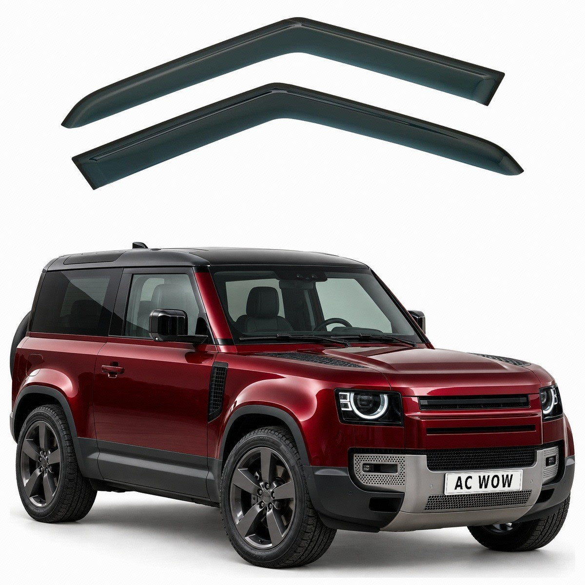 Stick-on wind deflectors for Land Rover Defender 90 L663 3-door 2020–2026 – AC Wow Shop