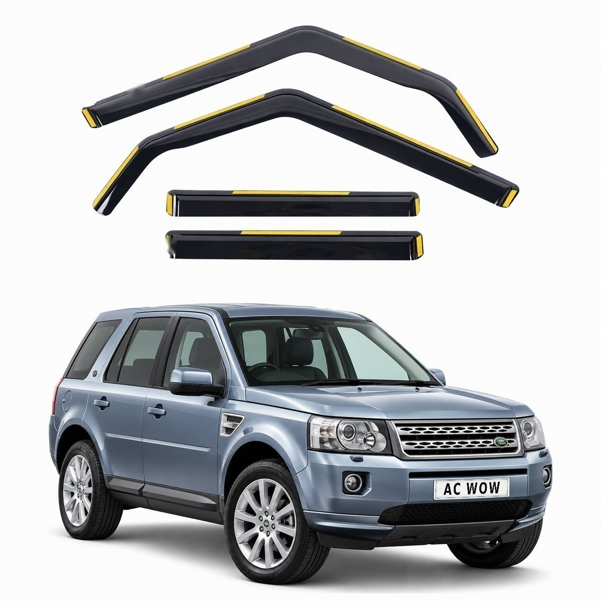In-channel wind deflectors for Land Rover Freelander 2 (L359) 2006–2015 – AC Wow Shop