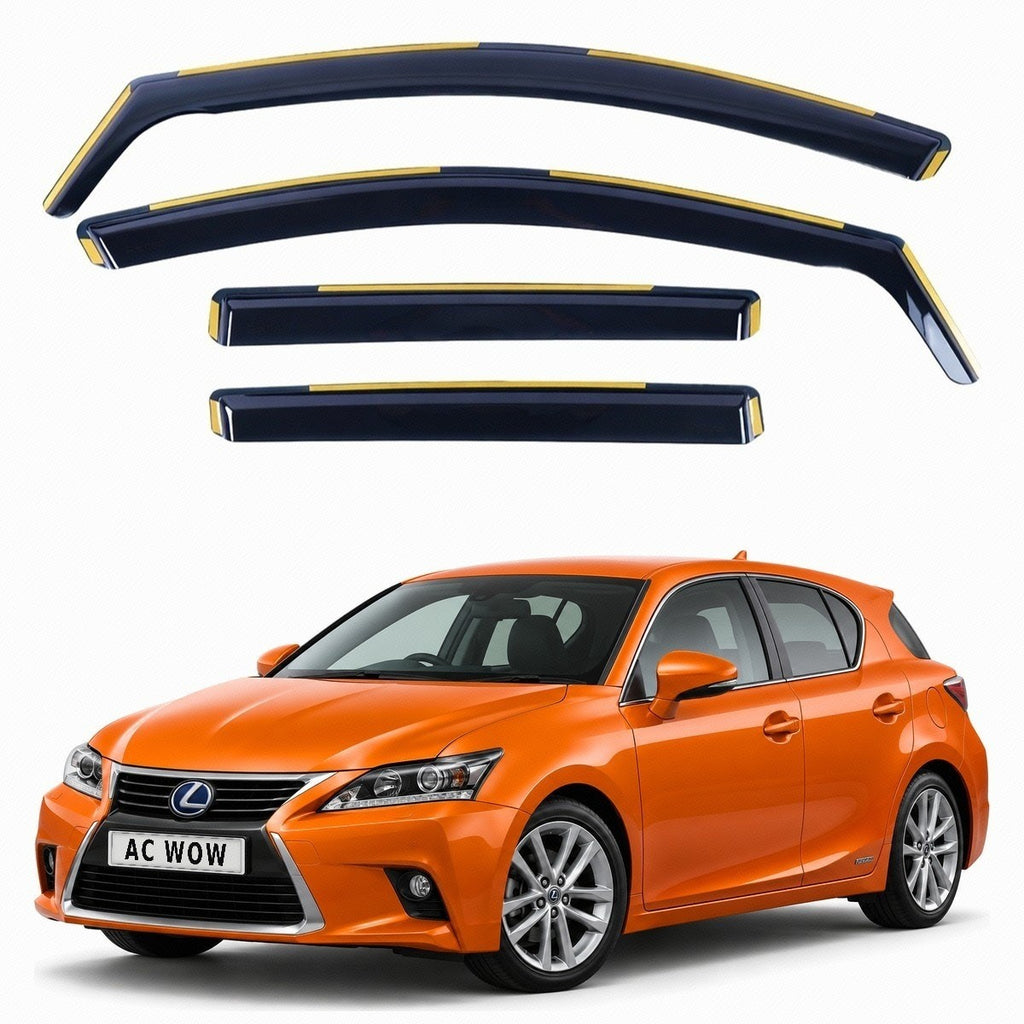 In-channel wind deflectors for Lexus CT 200h (A10) 2011–2021 – AC Wow Shop