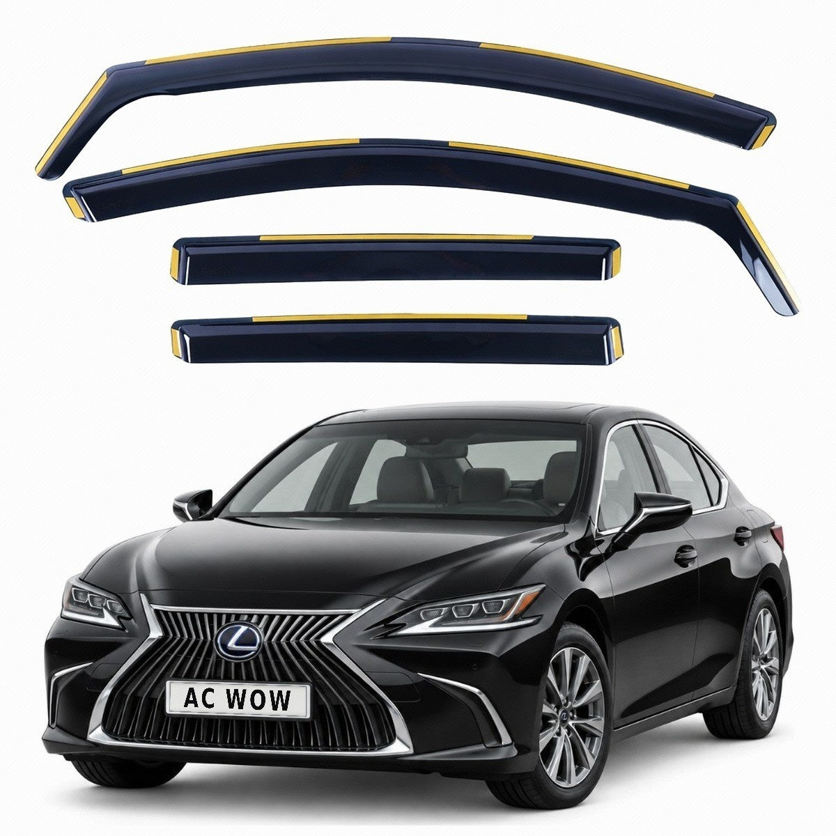 In-channel wind deflectors for Lexus ES XZ10 2018–2025 – AC Wow Shop