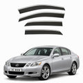 Stick-on chrome trim wind deflectors for Lexus GS Mk3 (S190) 2005–2011 – AC Wow Shop