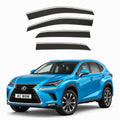 Stick-on chrome trim wind deflectors for Lexus NX Mk1 (AZ10) 2014–2021 – AC Wow Shop