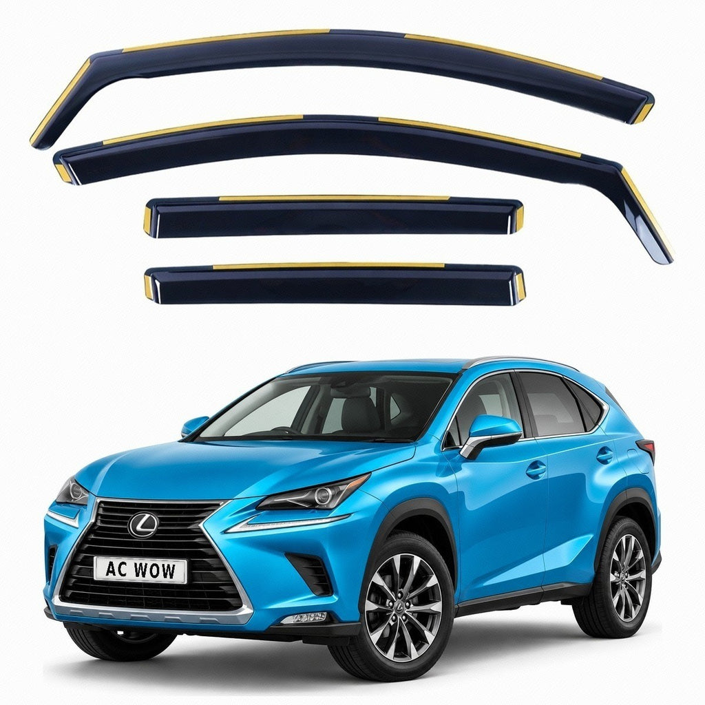 In-channel wind deflectors for Lexus NX Mk1 (AZ10) NX200t NX300h 2014–2021 – AC Wow Shop