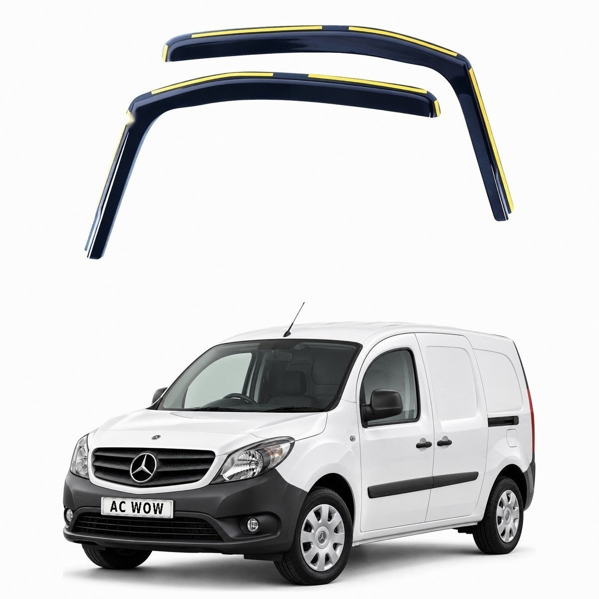 In-channel wind deflectors for Mercedes-Benz Citan W415 2012–2019 – AC Wow Shop