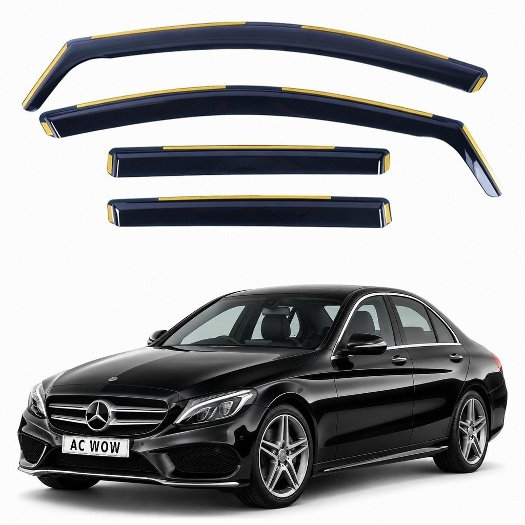 In-channel wind deflectors for Mercedes C-Class Saloon W205 2014–2021 – AC Wow Shop