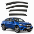 Stick-on chrome trim wind deflectors for Mercedes GLC Coupe C253 2016–2023 – AC Wow Shop