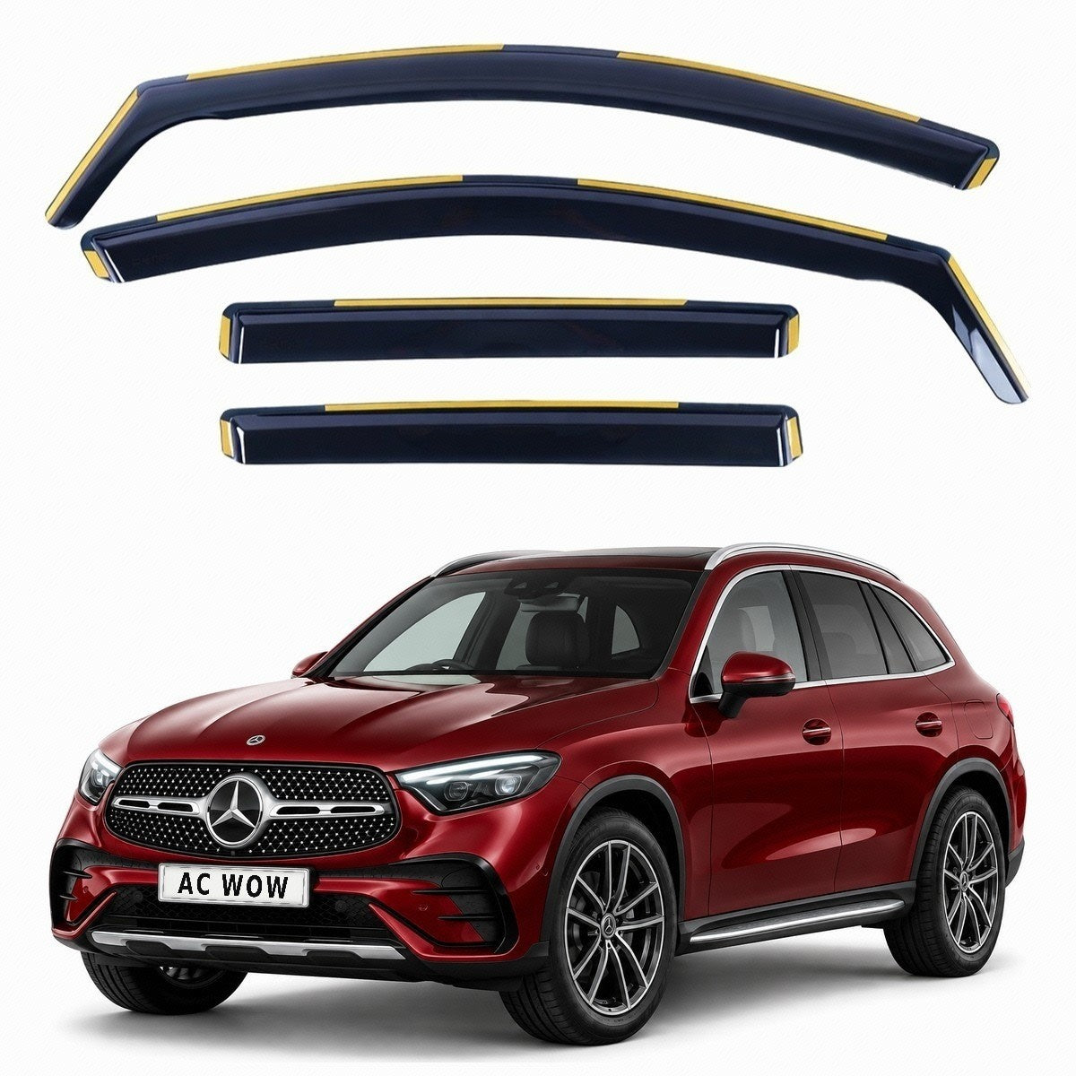 In-channel wind deflectors for Mercedes GLC X254 2022–2027 – AC Wow Shop