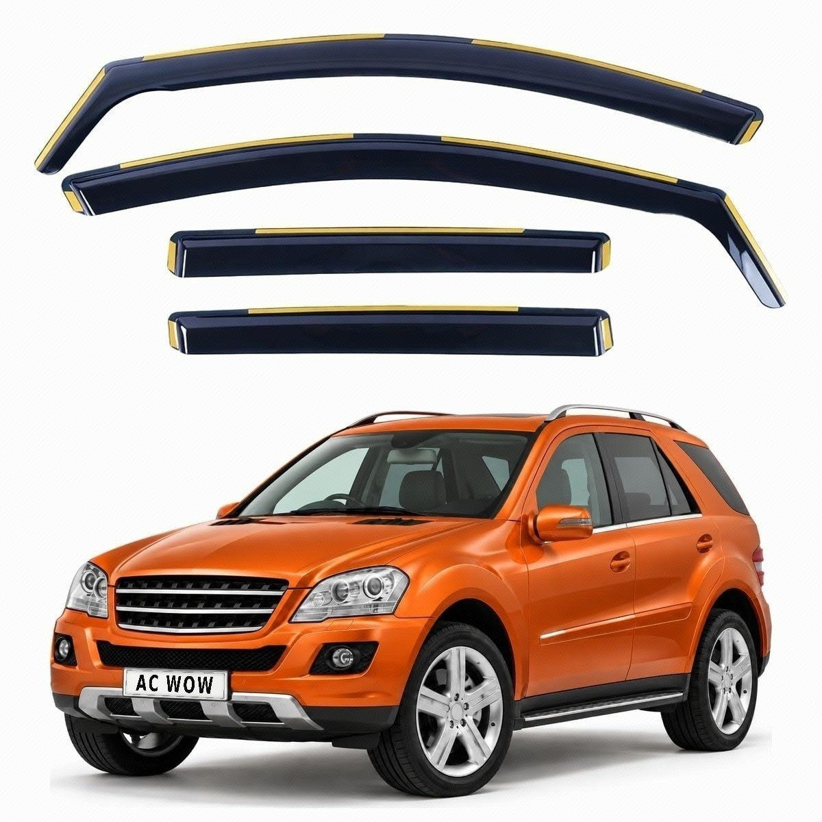 In-channel wind deflectors for Mercedes M-Class W164 2005–2011 – AC Wow Shop